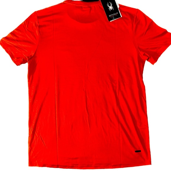 SPYDER ACTIVE MEN'S LARGE T-SHIRT RED & BLACK - Picture 2 of 6